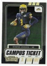 Diontae Johnson 2021 Panini Contenders Campus Ticket Silver Foil #95
