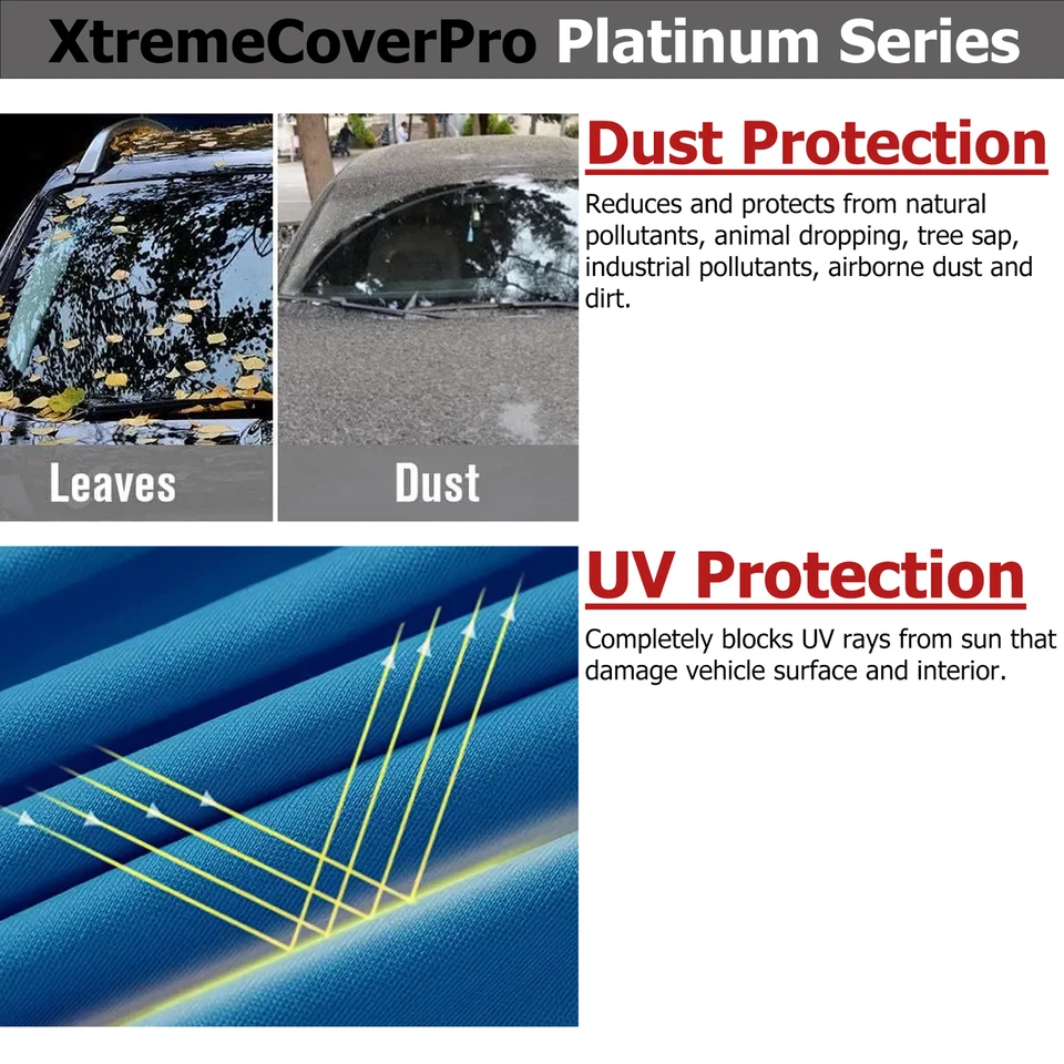 2014 Dodge RAM 2500 Mega Cab 6.4 ft Mid Box Waterproof Truck Cover - Image 4 of 4