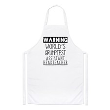Grembiule Warning Worlds Grumpiest Assistente Preside Chef Fine Termine Cottura