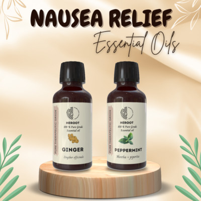 Heroot Ginger & Peppermint Aromatherapie Combo | Fresh Spicy Mint Aroma