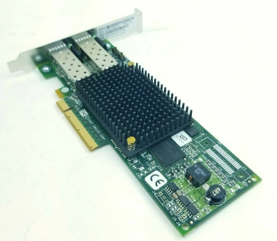 HP Emulex LPE12002-E 8GB PCI-E Dual-Port Expansion Card- USED - Image 2 of 4