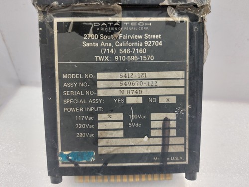 Data Tech 5412-121 Transmission Assy No.549670-122 - Bild 2 von 7