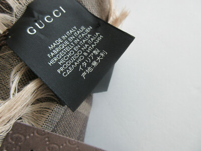 Gucci Surviee GG logo X-Large shawl scarf 544615 | eBay