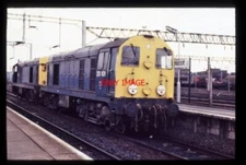PHOTO  BR CLASS 20 LOCO NO 20191 AND 20101 AT BESCOT 1988