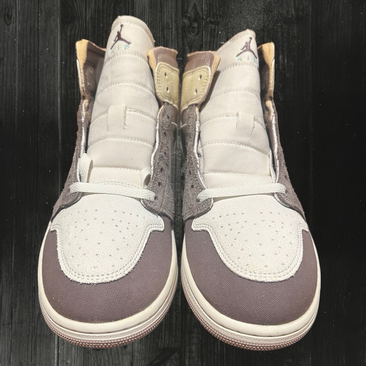 Nike Jordan 1 Mid SE Craft Taupe Haze Tan Beige DM9652-102 Sneakers Mens 8 Jordan Air Jordan 1 Mid SE Craft - Sail / Taupe Haze  main image 2