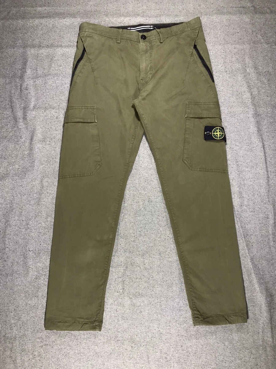 Très Bien  Stone Island Cotton Cargo Pants Black