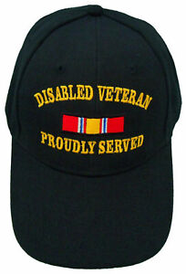 Armed Forces Depot Disabled Army Veteran Baseball Cap Black Made In USA 