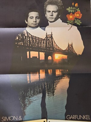 MUSIC POSTER ~ Simon & Garfunkel 1968 VINTAGE Paul Art Bookends