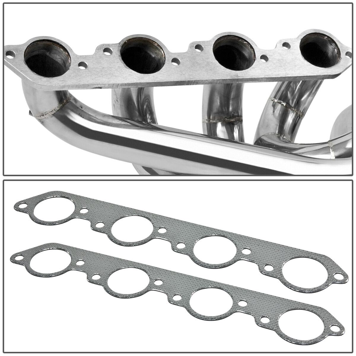 STAINLESS STEEL WATER INJECTED HEADER BIG BLOCK BBC JET BOAT EXHAUST