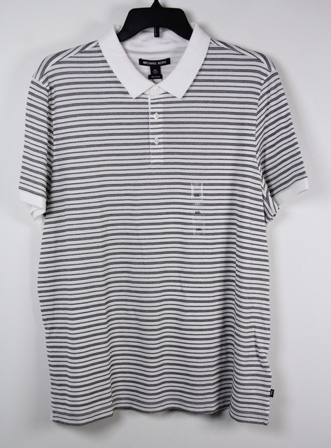 michael kors polo mens white
