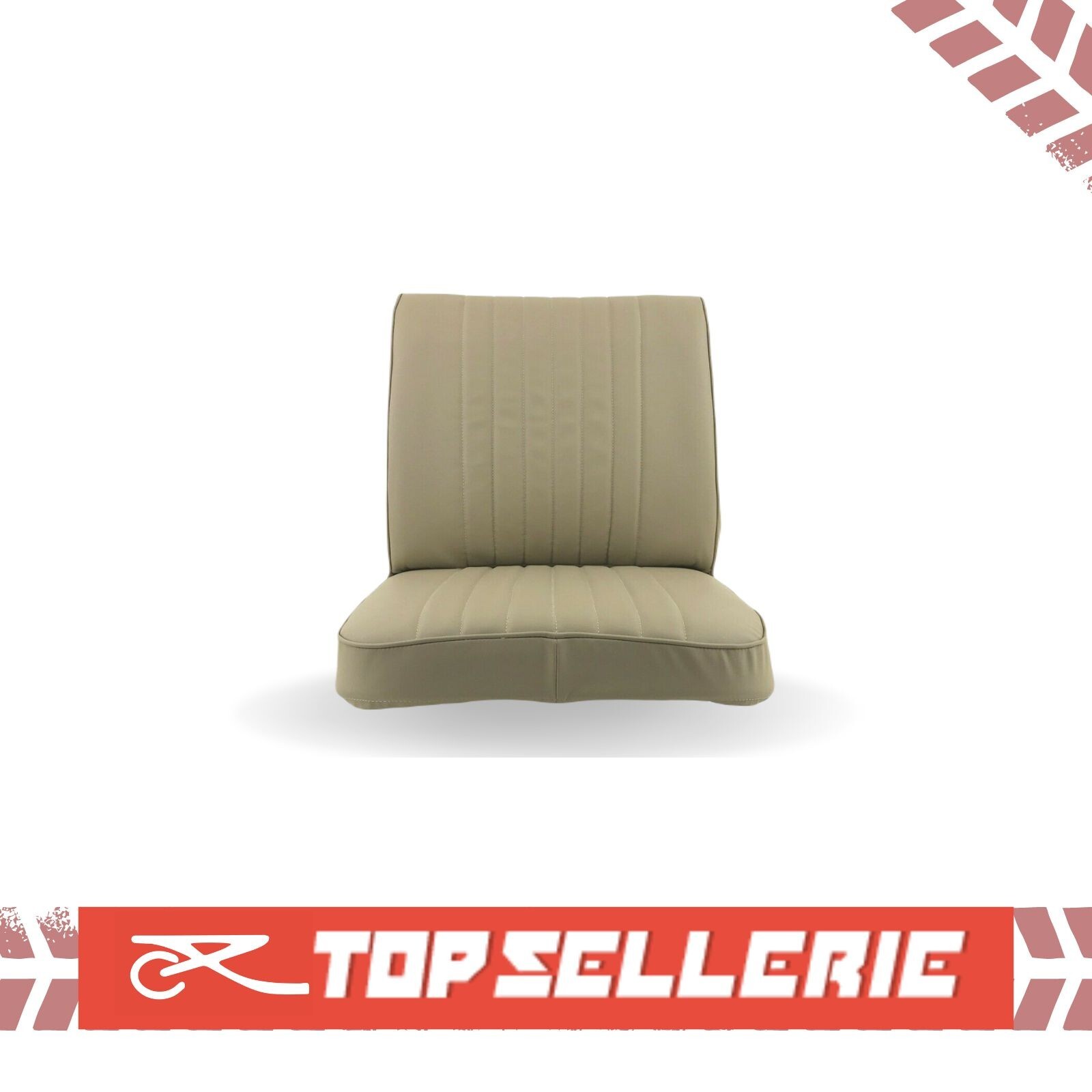 Garnitures de siège Renault 4L pour rénover une sellerie usée en simili cuir beige