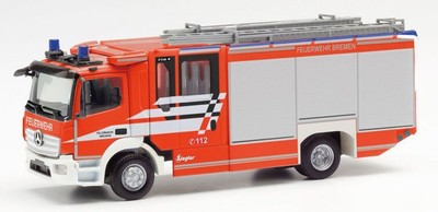 HERPA, MERCEDES-BENZ Atego Ziegler Z-Cab Bremen Firefighters, 1/87 Scale, HER...