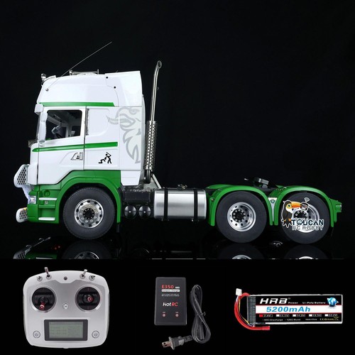 LESU 1/14 Painted Assembled RC Tractor Truck 6*6 Metal Chassis RTR Car Vehicles - Picture 7 of 12