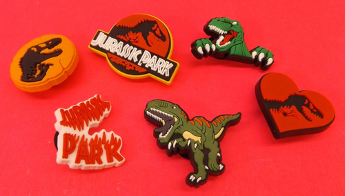 Crocs Jibbitz Charms Jurassic Park 6 Pack Dinosaurs