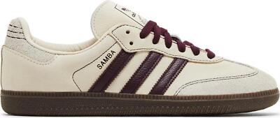 adidas Samba OG Wonder White Maroon W for sale | eBay