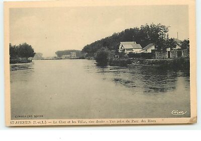 SAINT-AVERTIN - Le Cher et les Villas, right bank - View taken from the Park d - 18278