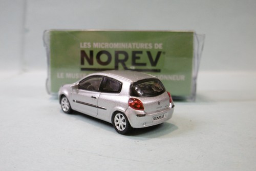 Norev - RENAULT CLIO 3 gris métallisé réf. 517535 Neuf NBO HO 1/87 - Imagen 2 de 3