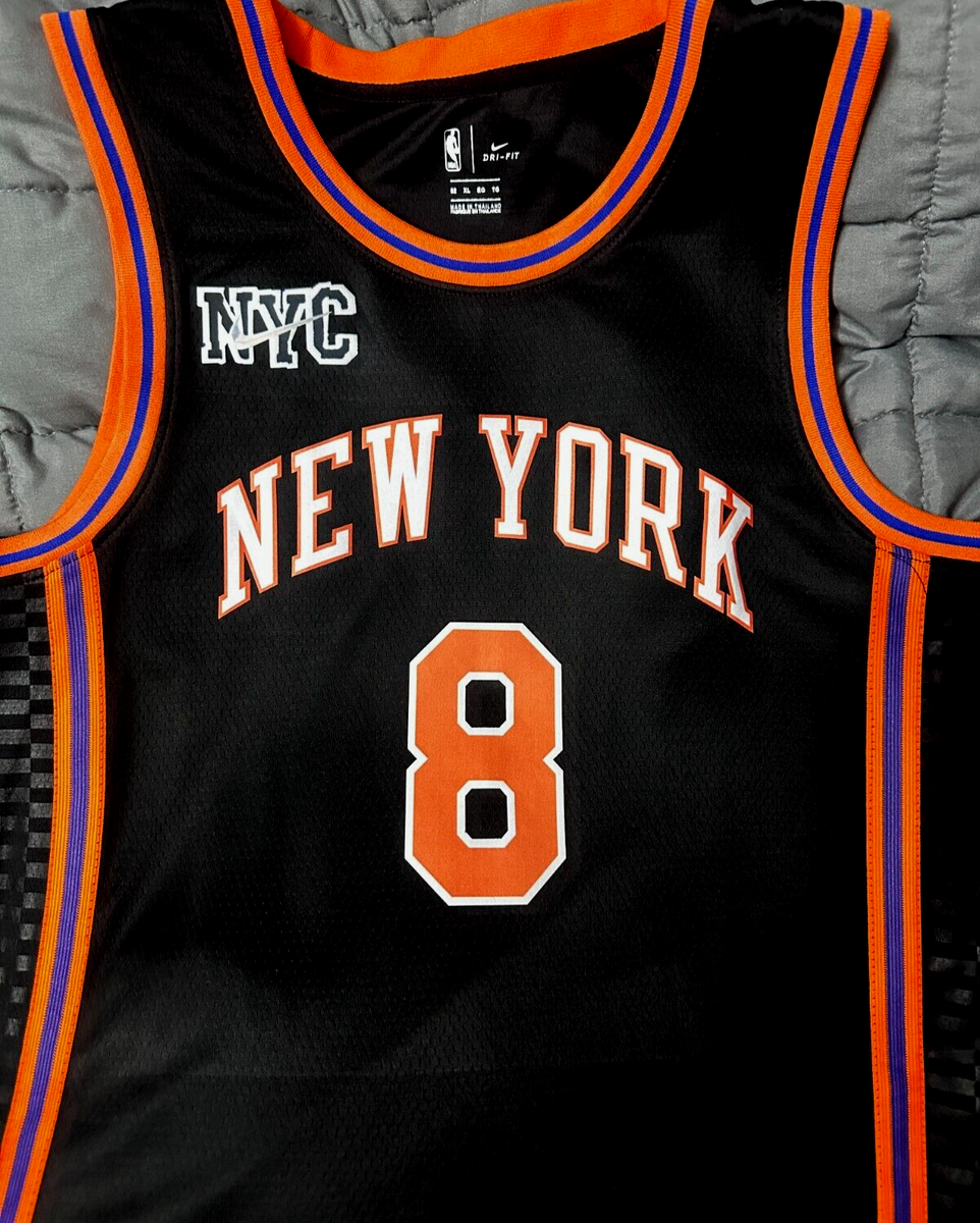 SALE NBA NY Knicks WALKER 8番NIKE New York Knicks Kemba Walker Fanatics Authentic Blue Game