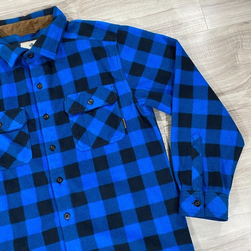 Legendary Whitetails Flannel Shirt Men Large Blue Button Up Shacket Outdoor Soft - Picture 4 of 13