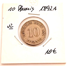 Münze, Deutsches Reich, 10 Pfennig, 1892, A vz.