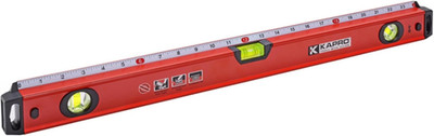- 770 Exodus Professional Box Level - with 45° Vial & Ruler - for Leveling, Meas