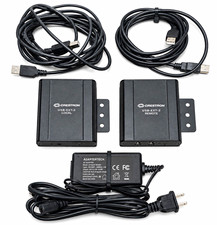 Crestron USB-EXT-2 USB 2.0 Extender Local Remote Kit Power Supply Cables