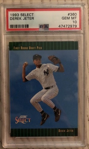 1993 Select Derek Jeter Rookie RC #360 Yankees PSA 10