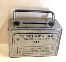 VINTAGE PROMOTIONAL BANK-CHADRON, NEBRASKA-FIRST NATIONAL BANK # 344-METAL & KEY