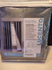 Faux Silk Curtains 2 Pack 84 Inch Long Dusty Blue