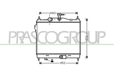 PRASCO HN331R005 Kühler Wasserkühler Motorkühler für HYUNDAI GETZ (TB)