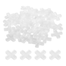 100Pcs Tile Spacers, 8mm 5/16" Cross Shape Wall Floor Tile Spacer, White