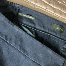 TALBOT’S PLUS 18 W Chatham Ankle Pant Navy Blue Cropped Dress Pants