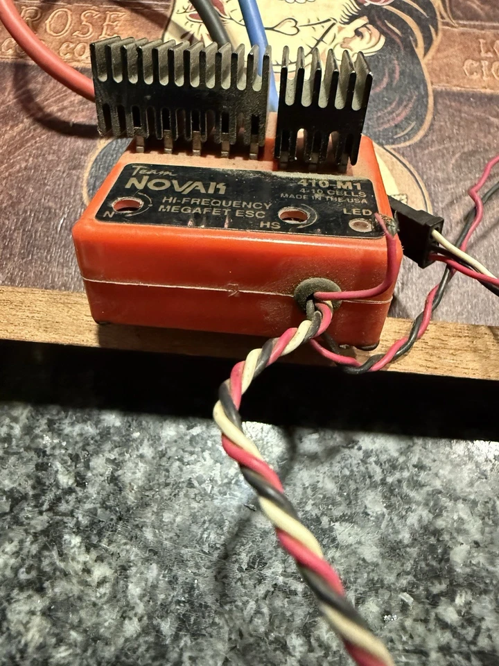 NOVAK 410-M1 ESC CONTROL DE VELOCIDAD VINTAGE, ¡¡solo adelante!! ¡Cableado áspero!! ¡Funciona!! Foto 3 de 4