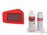 Sportluftfilter Luftfilter+Reiniger BMC FüR Honda CBR125R JC39 Bj. 2007-2010