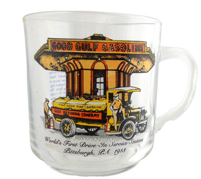 Gulf Oil Collectors Series Mug ''Gulf 1st Drive-In Station'' Limited Edition 1913