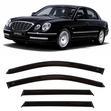 Tape-on Window Visors Sun Rain Guards Fit Kia Opirus 2003-2011 Wind Deflectors
