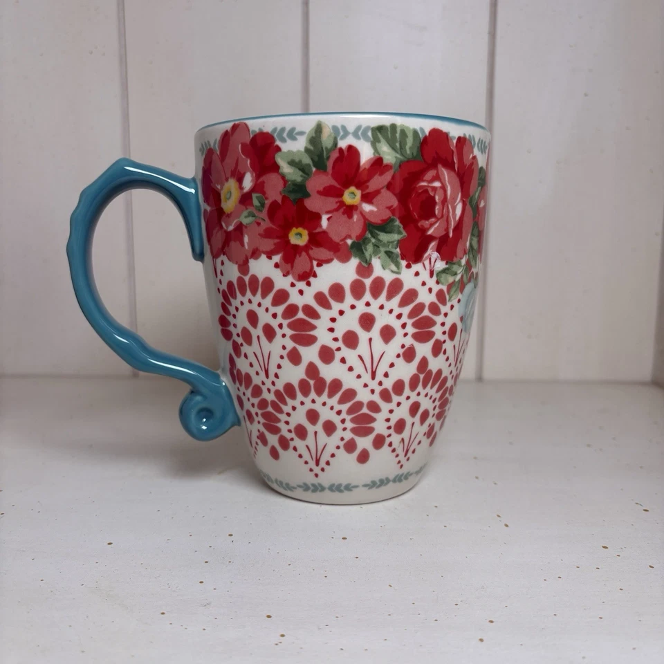 Caneca The Pioneer Feminina Vintage Floral 26 Oz Talheres Latte Cup - Imagem 4 de 4
