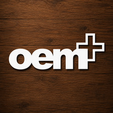 2 Oem Sticker Die Cut Decal Self Adhesive Oem Plus