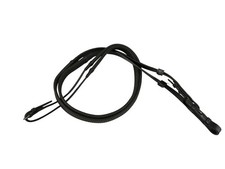 Full Rubber Grip Reins, 51  Black