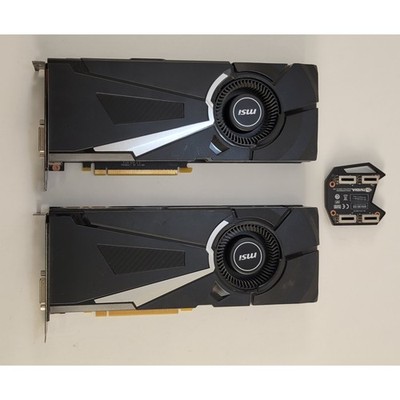MSI Dual GeForce GTX 1070 Aero w/ CrossFire Link 8GB GDDR5 - Tested