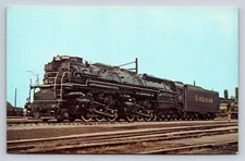 Virginian 903 Steam Locomotive Roanoke VA Vintage Photochrome Postcard