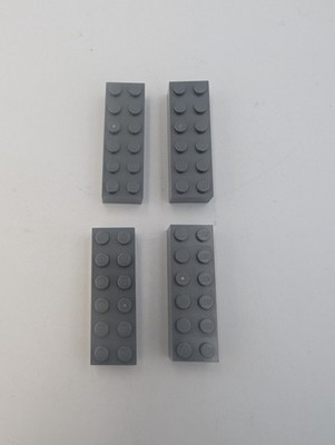 4x Lego Baustein Basic Stein 2456  Dunkelgrau 2x6