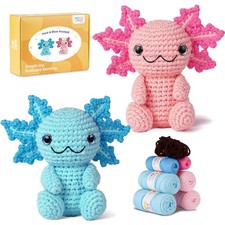 Crochet Kit for Beginners, Crochet Animal Kits,Crocheting Kit for Starters wi...