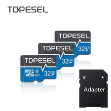 TOPESEL Ultra Micro SDHC SD Card 3PCS 32GB Class 10 TF Card Memory For Camera PC