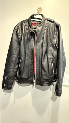 Straight To Hell The Offender Lined Leather Jacket Size 46