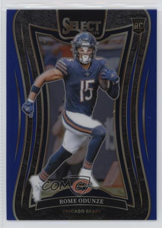 2024 Panini Select Suite Level Blue Prizm 28/99 Rome Odunze #372 6m7