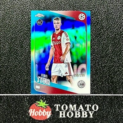 SEAN STEUR RC /299 TEAL REFRACTOR TOPPS CHROME UEFA 2025-26 AFC AJAX