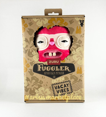 ZURU Fuggler Funny Ugly Monster Plush Toy | VACAY VIBES - Red Rabid Rabbit