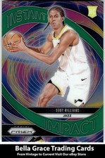 2024-25 Panini Prizm Cody Williams #2 Utah Jazz Instant Impact Prizms Green NBA