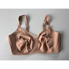Honeylove Crossover Bra Tan Nude Wire-Free Support Size 2X 42C/D